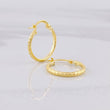 Candongas Serpiente Texturizadas 1.2g / 2cm Oro Amarillo 18K