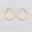 Candongas Lisas 1.1g / 2cm Oro Amarillo 18K