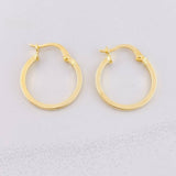 Candongas Lisas 1.15g / 2cm Oro Amarillo 18K