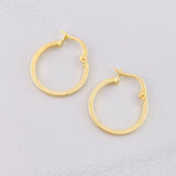 Candongas Lisas 1.15g / 2cm Oro Amarillo 18K