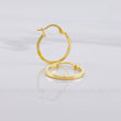 Candongas Lisas 1.15g / 2cm Oro Amarillo 18K