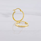 Candongas Lisas 1.1g / 2cm Oro Amarillo 18K