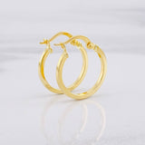 Candongas Lisas 1.1g / 2cm Oro Amarillo 18K