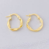 Candongas Asby 1.2g / 1.7cm Oro Amarillo 18K