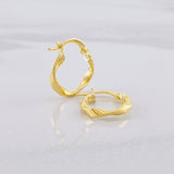 Candongas Asby 1.2g / 1.7cm Oro Amarillo 18K