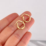 Candongas Asby 1.2g / 1.7cm Oro Amarillo 18K
