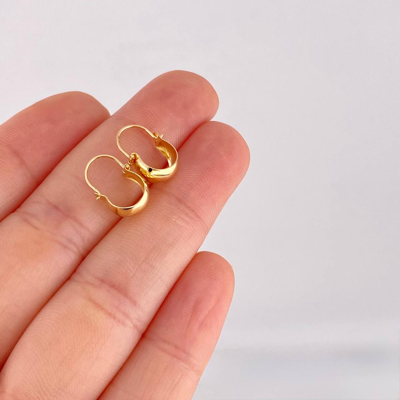 Candongas Ash 0.6g / 1.3cm Oro Amarillo 18K