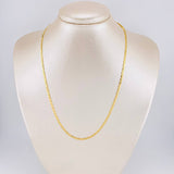 Cadena Escalera Plana 4.35g / 45cm / 2.4mm Oro Amarillo 18K