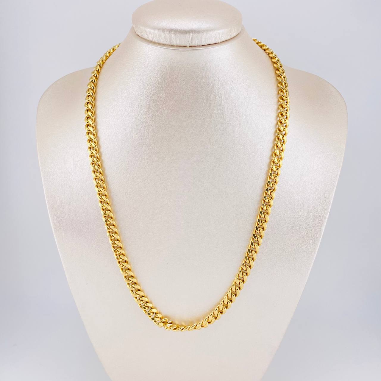 Cadena Cubana 14.8g / 50cm / 6.6mm Oro Amarillo 18K (Oferta)