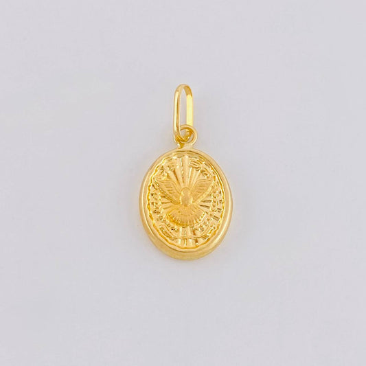 Dije Espíritu Santo Mate 0.55g / 2cm Oro Amarillo 18K