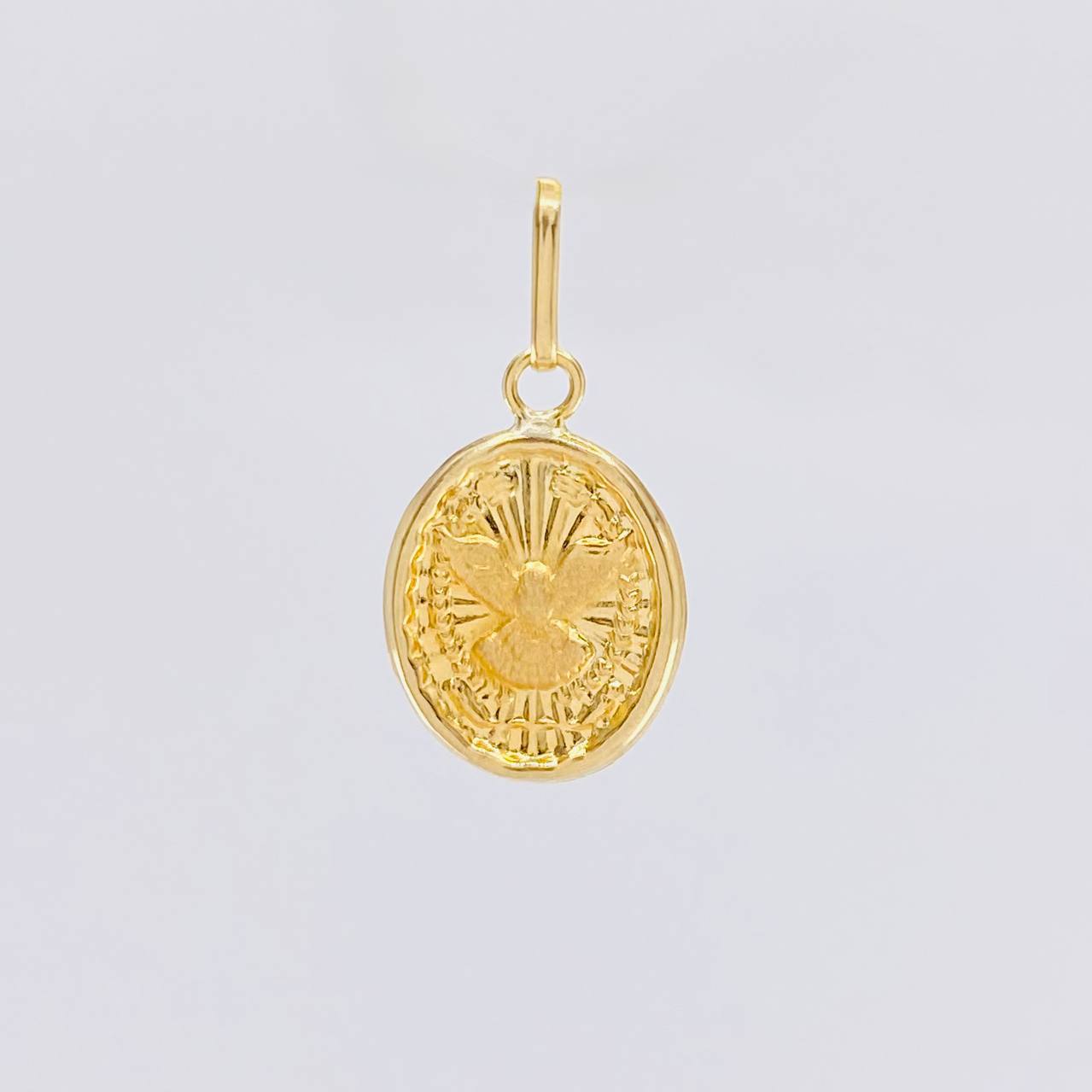 Dije Espíritu Santo Mate 0.6g / 2cm Oro Amarillo 18K