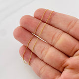 Cadena Veneciana 0.95g / 45cm / 0.6mm Oro Amarillo 18K