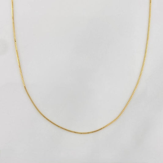 Cadena Veneciana 0.95g / 45cm / 0.6mm Oro Amarillo 18K