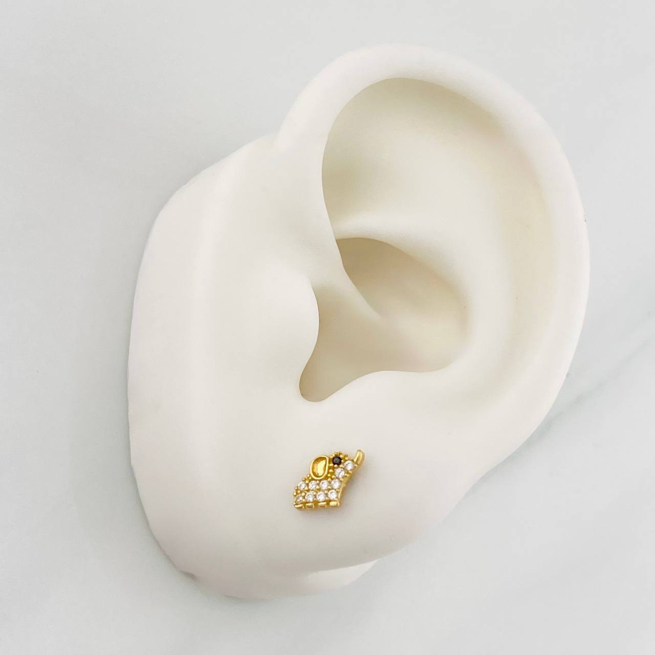 Topos Elefante 0.9g / 8.78mm Oro Amarillo 18K