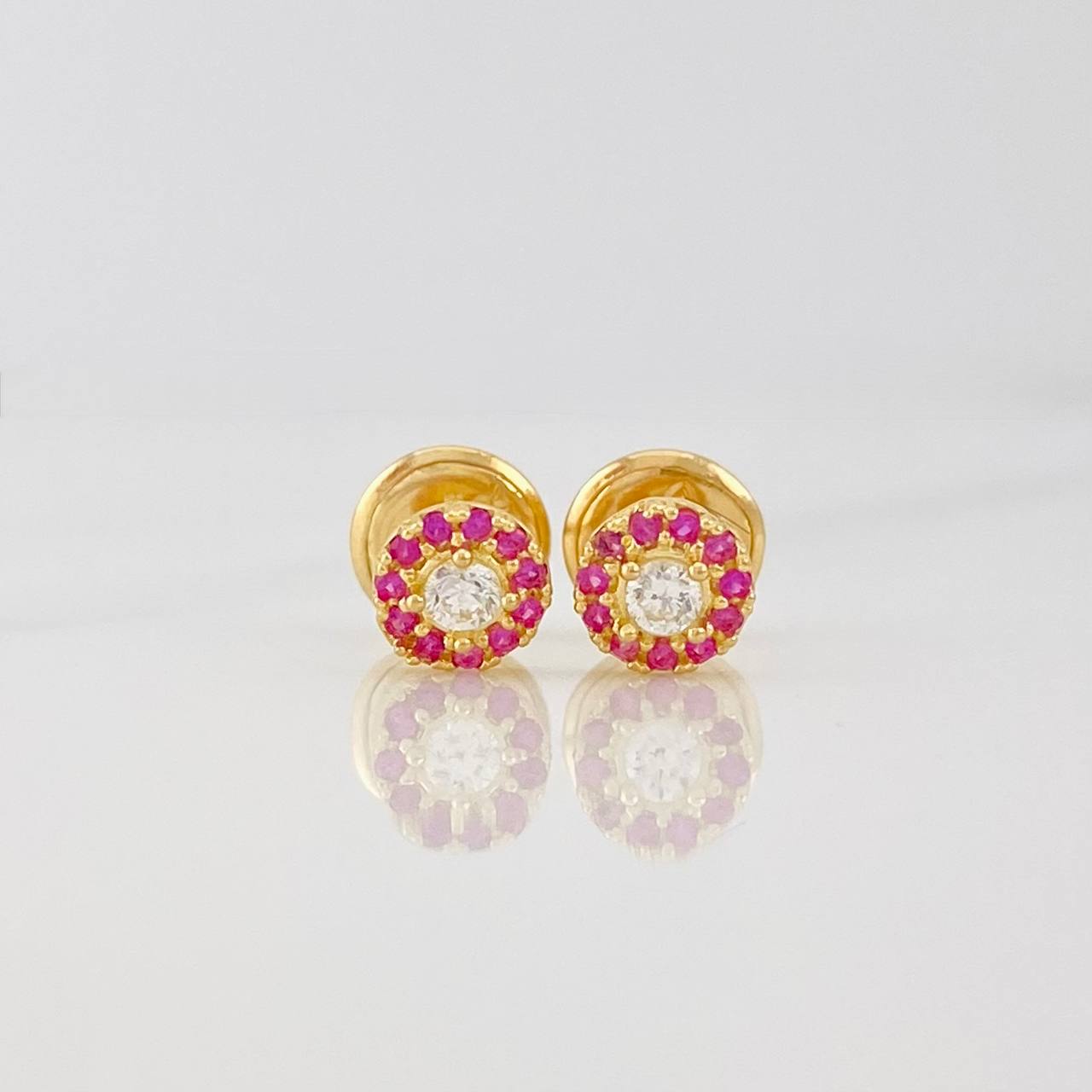Topos Halo Circulo 0.65g / 4.54mm Oro Amarillo 18K