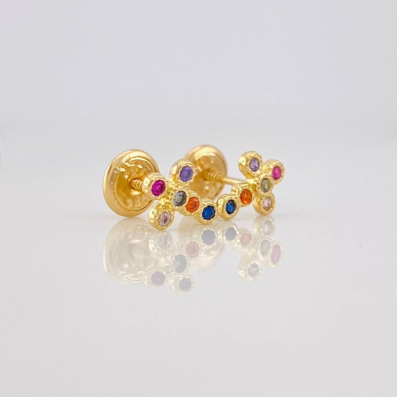 Topos Cruz 0.9g / 5.8mm Oro Amarillo 18K
