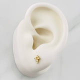 Topos Cruz 1.05g / 7.72mm Oro Amarillo 18K