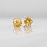 Topos Cruz 1.05g / 7.72mm Oro Amarillo 18K