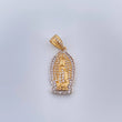 Dije Virgen De Guadalupe 3.15gr / 2.8cm / Dos Oros Amarillo Blanco 18K %