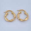 Candongas Azir 0.95gr / 1.5cm / Oro Amarillo 18K %