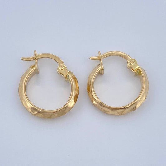 Candongas Lucero 1gr / 1.5cm / Oro Amarillo 18K %