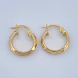 Candongas Lucero 1gr / 1.5cm / Oro Amarillo 18K %