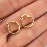 Candongas Kuki 0.9gr / 1.5cm / Oro Amarillo 18K %