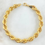 Pulso Lazo 11gr / 21cm / 7.8mm Oro Amarillo +3 18K ©