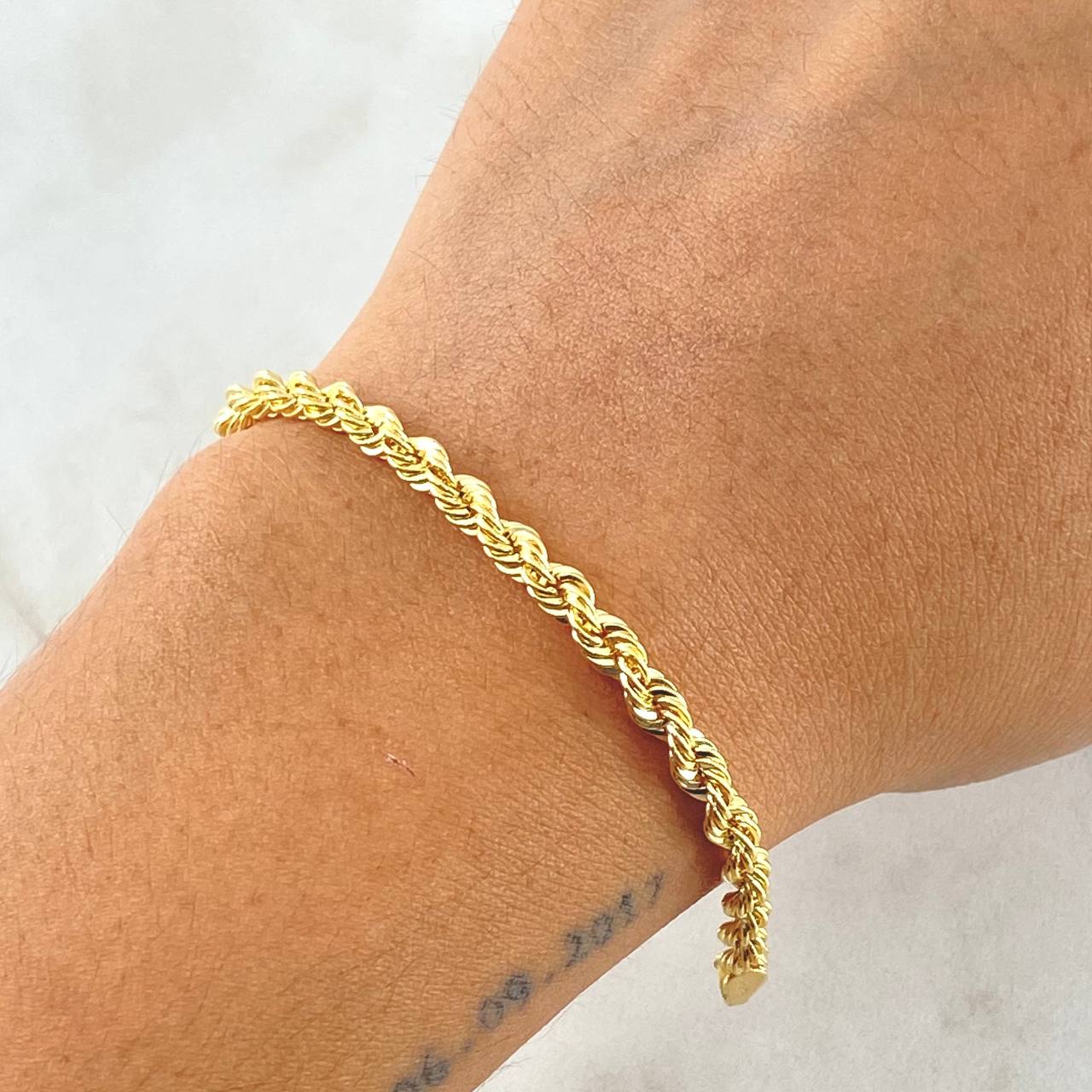 Pulso Lazo 3.8gr / 20cm / 3.8mm Oro Amarillo +3 18K *