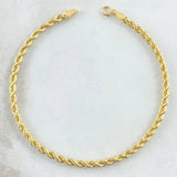 Pulso Lazo 1.15gr / 20cm / 2.1mm Oro Amarillo +3 18K *