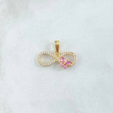 Dije Infinito Mariposa 1.6gr / 2.1cm / Oro 18K
