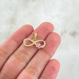 Dije Infinito Mariposa 1.6gr / 2.1cm / Oro 18K