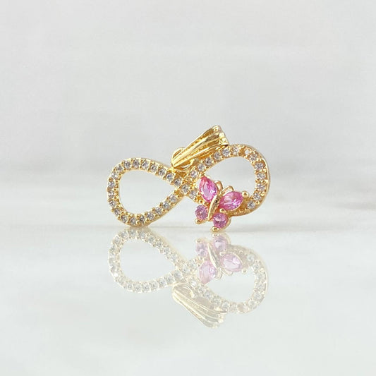 Dije Infinito Mariposa 1.6gr / 2.1cm / Oro 18K