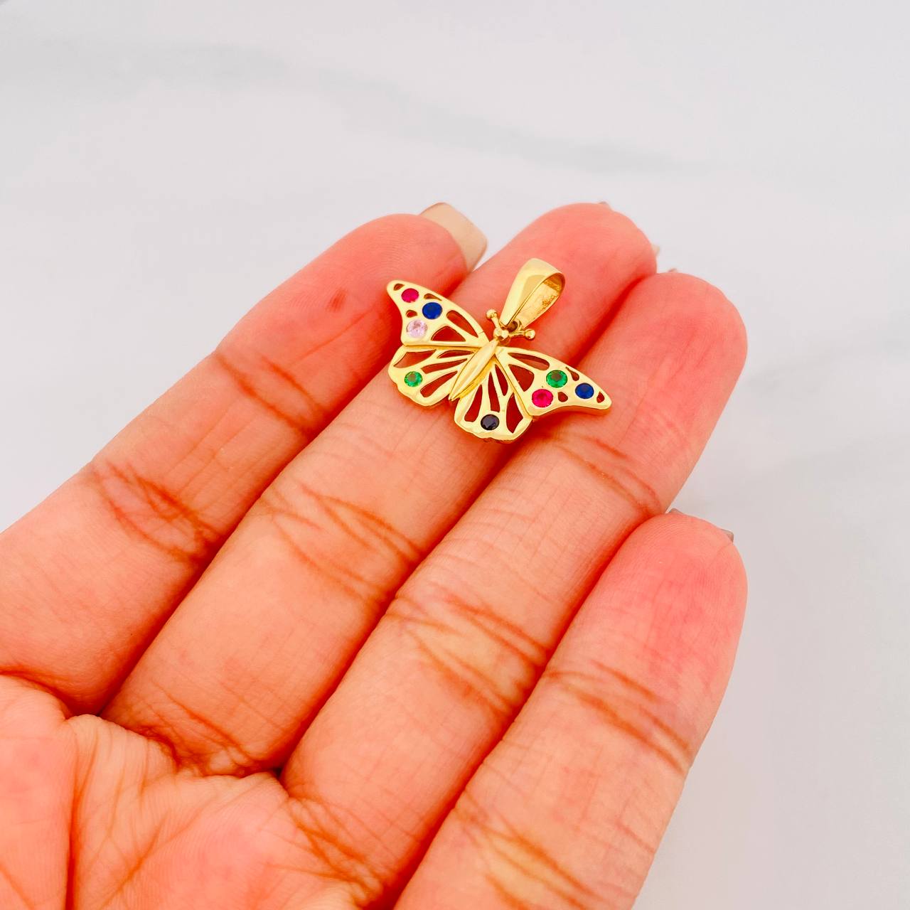 Dije Mariposa 2g / 2cm Oro Amarillo 18K