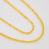 Cadena Franco 7.7g / 60cm / 1.99mm Oro Amarillo 18K
