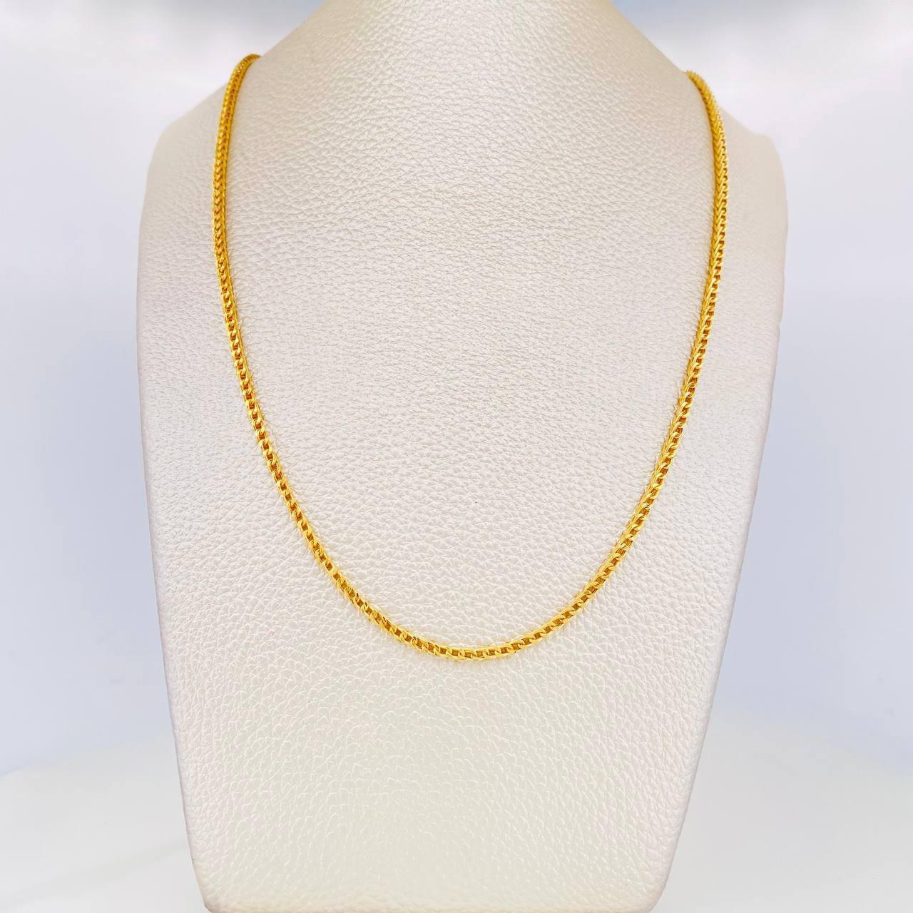 Cadena Franco 7.7g / 60cm / 1.99mm Oro Amarillo 18K