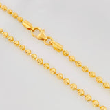 Cadena Militar Diamantada 14.55g / 60cm / 2.45mm Oro Amarillo 18K