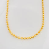 Cadena Militar Diamantada 14.75g / 60cm / 2.45mm Oro Amarillo 18K