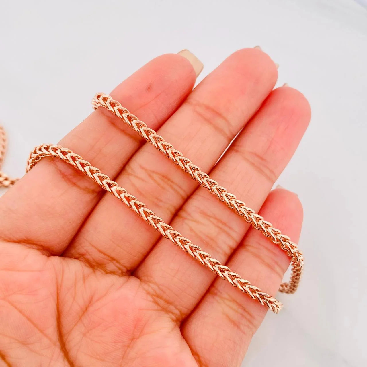 Cadena Franco 14g / 60cm / 2.9mm Oro Rosa 18K