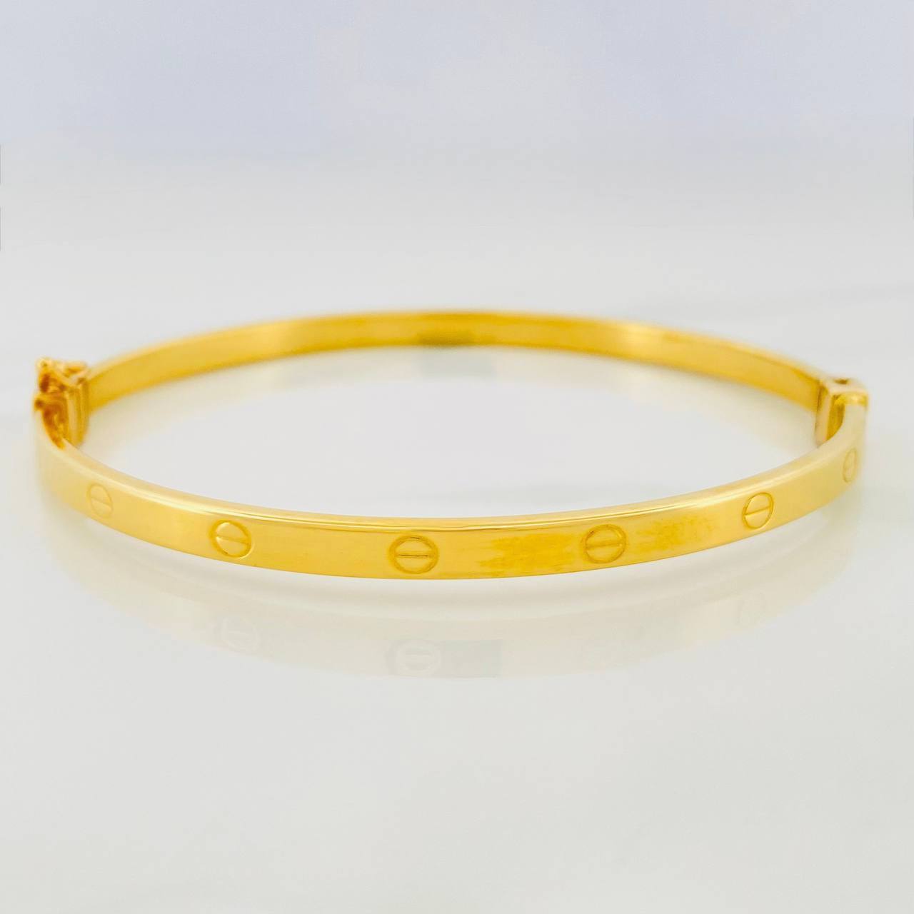 Pulso Aro Tornillo 7.55g / 19cm / 6mm Oro Amarillo 18K