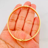Pulso Aro Tornillo 7.55g / 19cm / 6mm Oro Amarillo 18K