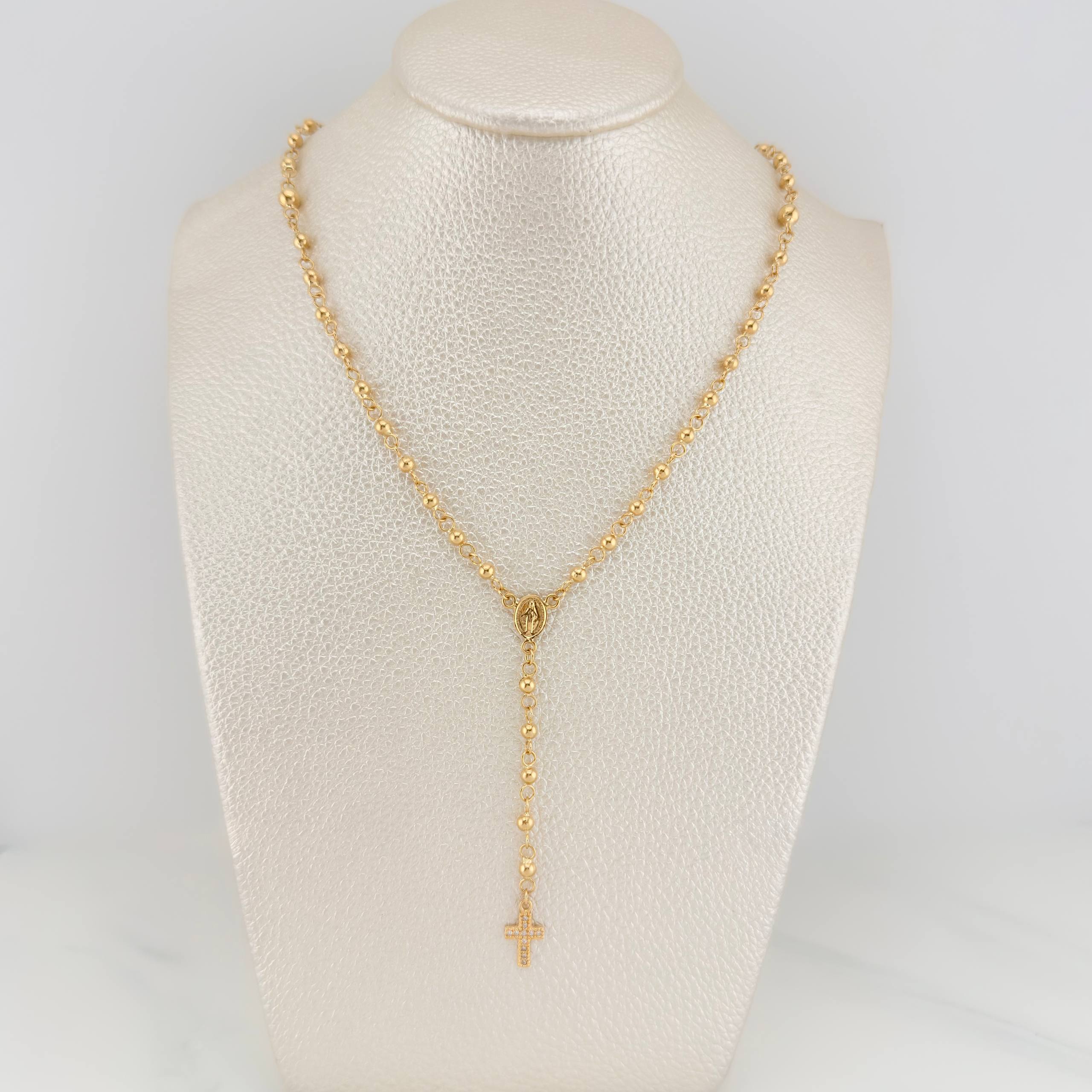 Rosario Virgen Milagrosa 6.45 g / 46.5 cm / 4mm-3 mm Oro Amarillo 18K