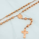 Rosario Virgen De Guadalupe 17.35 g / 40 cm / 6mm-5 mm Oro Rosa 18K