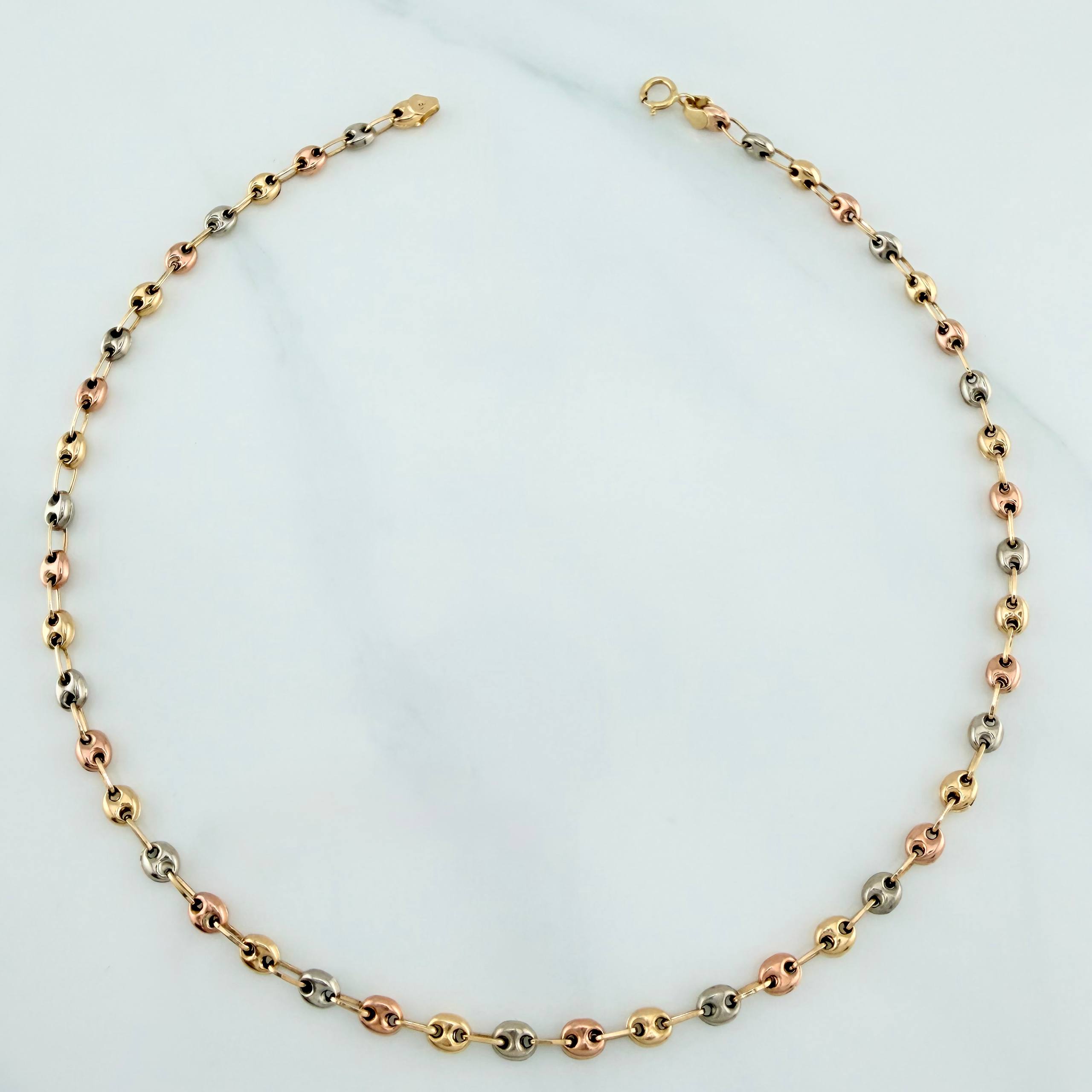 Tobillera Gc 3.05 g / 28 cm / 3 mm Tres Oros 18K