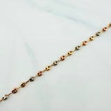 Tobillera Gc 3.05 g / 28 cm / 3 mm Tres Oros 18K