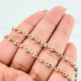 Tobillera Gc 3.05 g / 28 cm / 3 mm Tres Oros 18K
