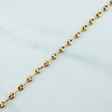 Tobillera Gc 2.85 g / 24.5 cm / 3.2 mm Oro Amarillo 18K