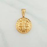 Dije San Benito 2.5 g / 3.2 cm Oro Amarillo 18K