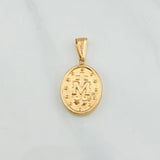 Dije Virgen Milagrosa 1.95 g / 3.4 cm Oro Amarillo 18K