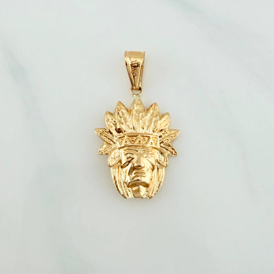 Dije Indio 1.95 g / 3.7 cm Oro Amarillo 18K